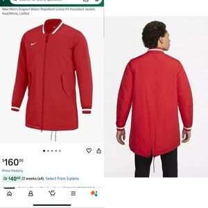 🧥 Nike Men's Dugout Water Repellent Insulated Jacket - Size M .
